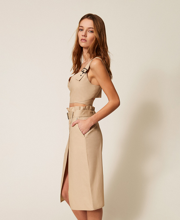 Топ из переработанного поплина