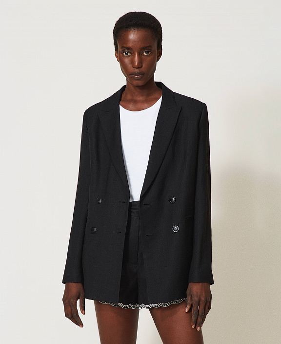 Блейзер из смесового льна