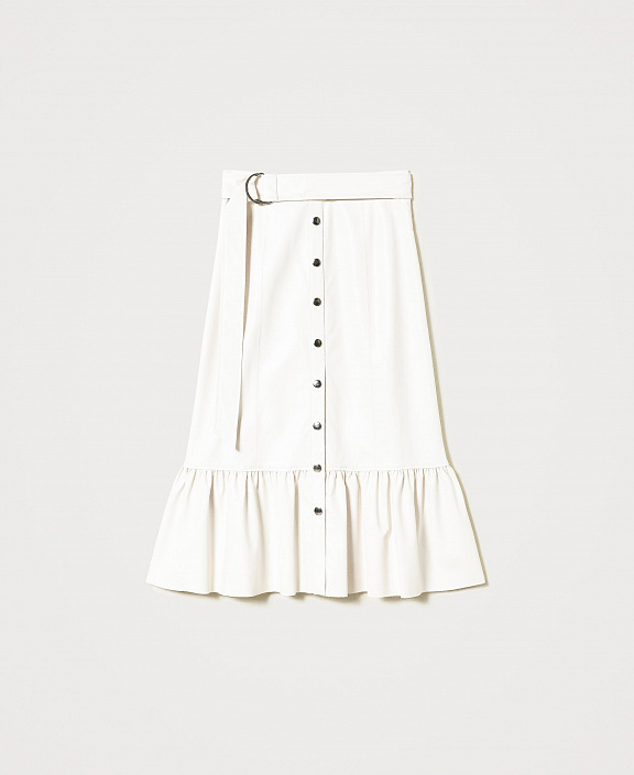 Юбка-миди с оборкой