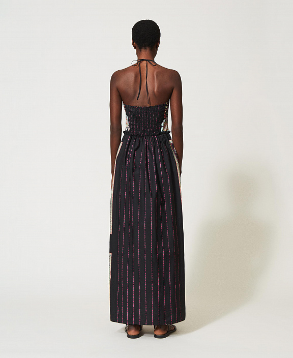 Платье из поплина с платочным принтом