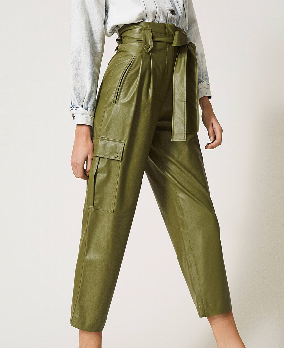 Брюки с поясом