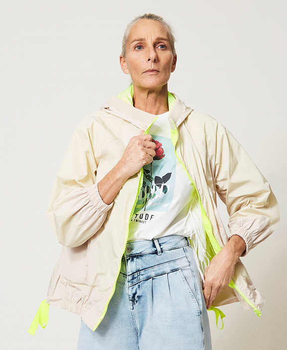 Двусторонняя двухцветная куртка