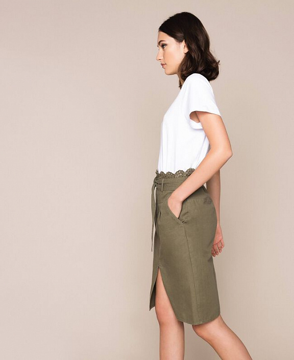 Юбка с поясом