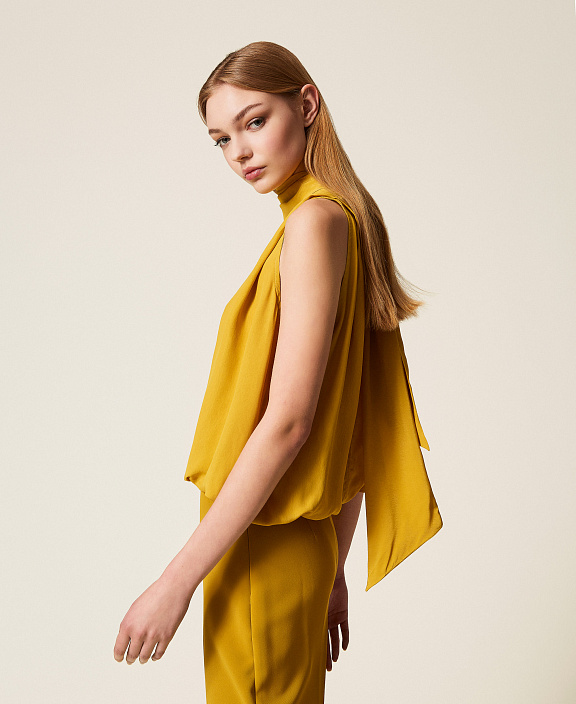 Топ из крепдешина