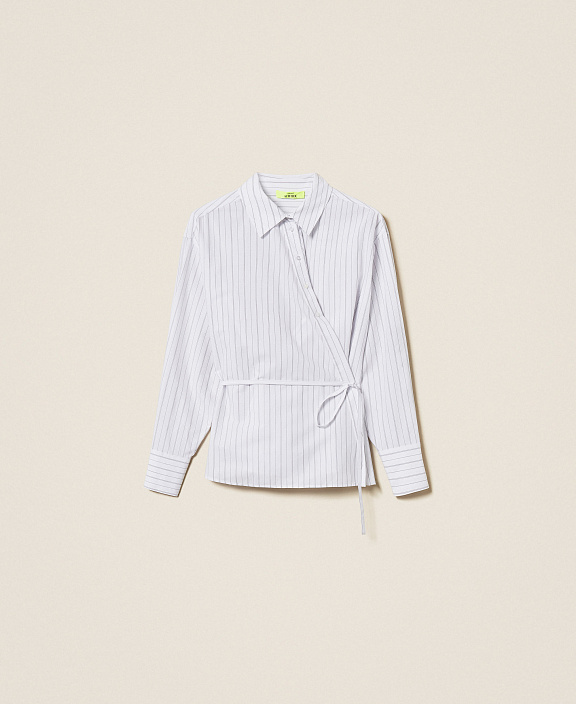 Рубашка MYFO в полоску с вышивкой