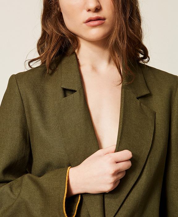 Блейзер из смесового льна