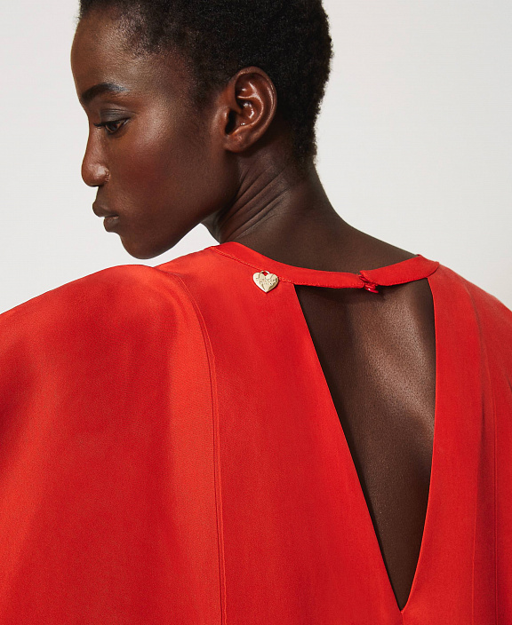 Платье-туника из шелка хаботай