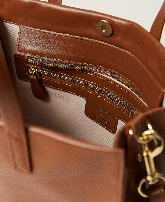 Кожаная сумка-шоппер Twinset Bag