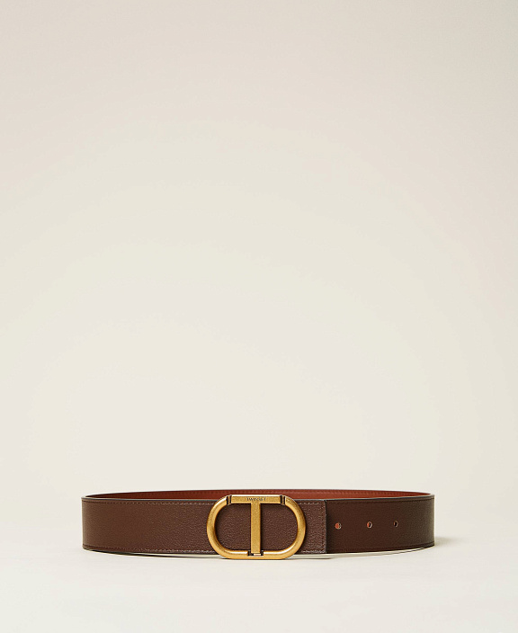 Двусторонний кожаный ремень