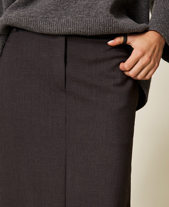 Прямая юбка макси