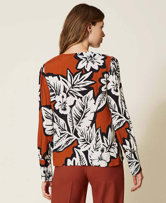 Блуза с принтом