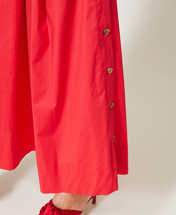 Укороченные поплиновые брюки