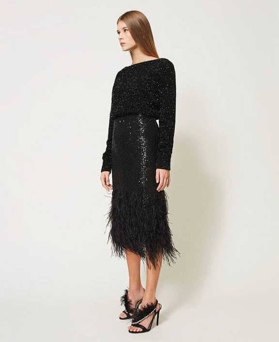 Свитер с люрексом