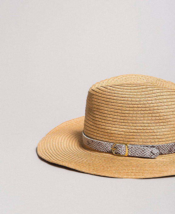 Шляпа с завязкой с животным принтом