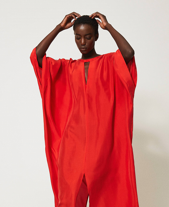 Платье-туника из шелка хаботай