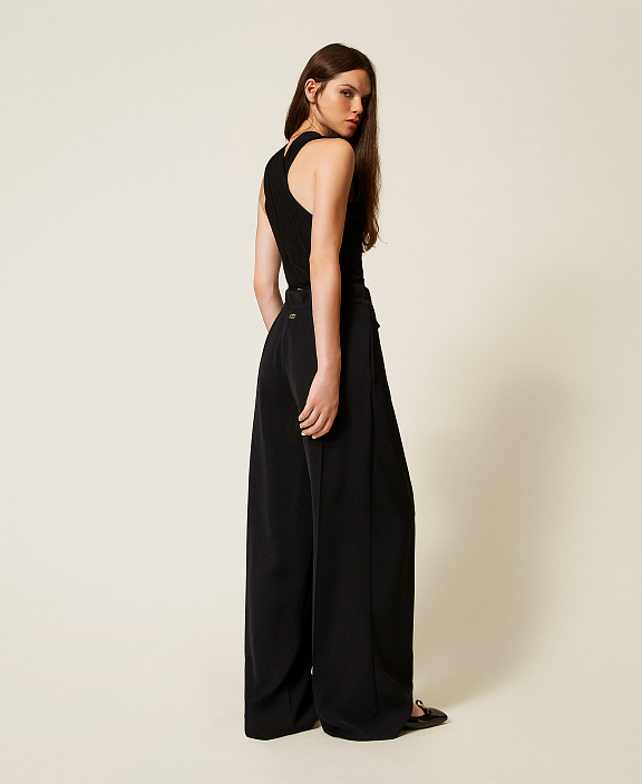 Брюки палаццо на кулиске