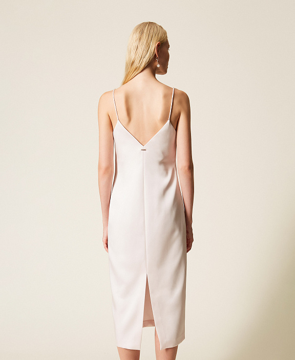 Платье миди из атласа-дюшес