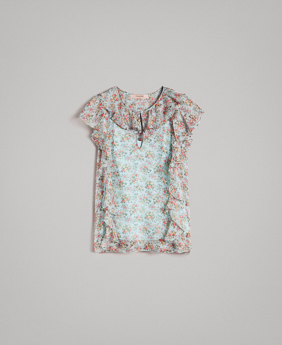 Блузка с оборками