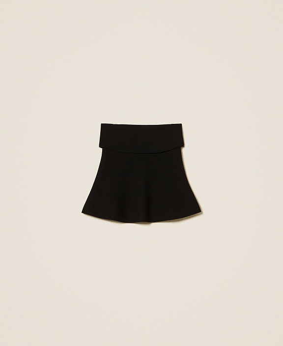 Трикотажный топ с годе