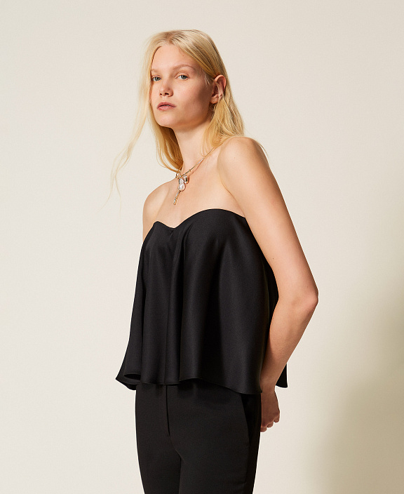 Атласный топ-бюстье