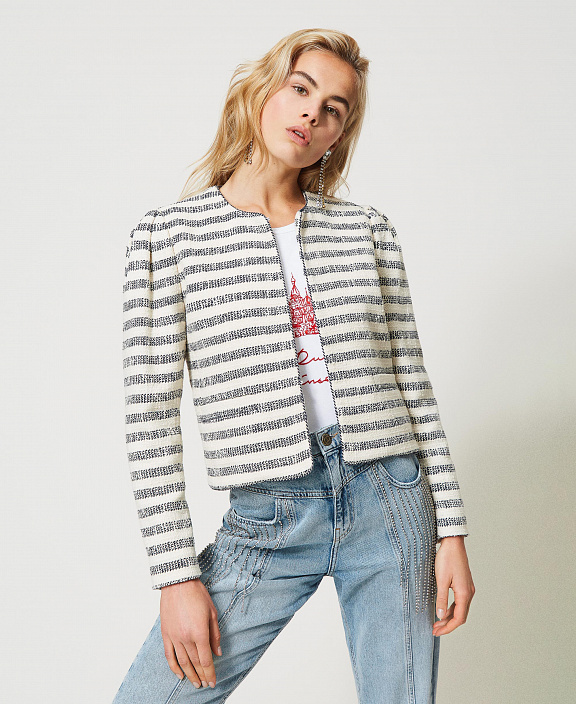 Жакет в полоску