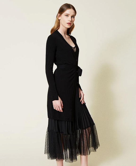 Кардиган с поясом