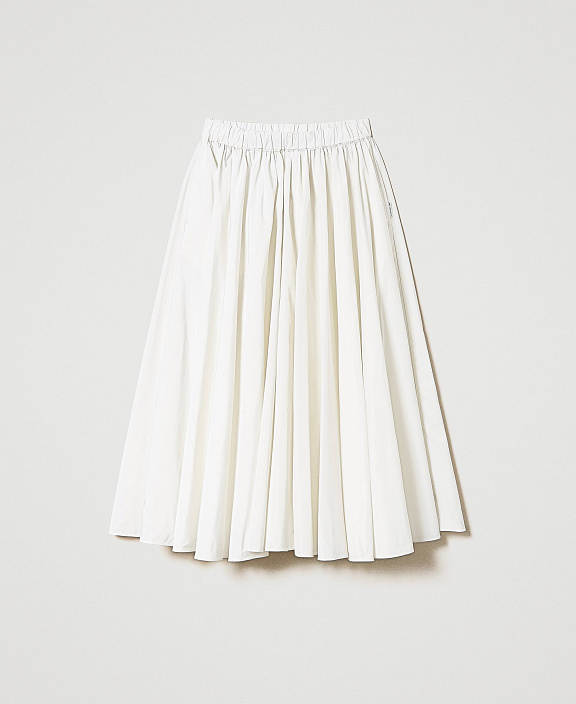 Длинная юбка из тафты