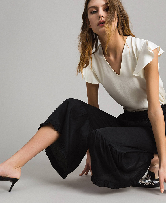 Кюлоты с оборками