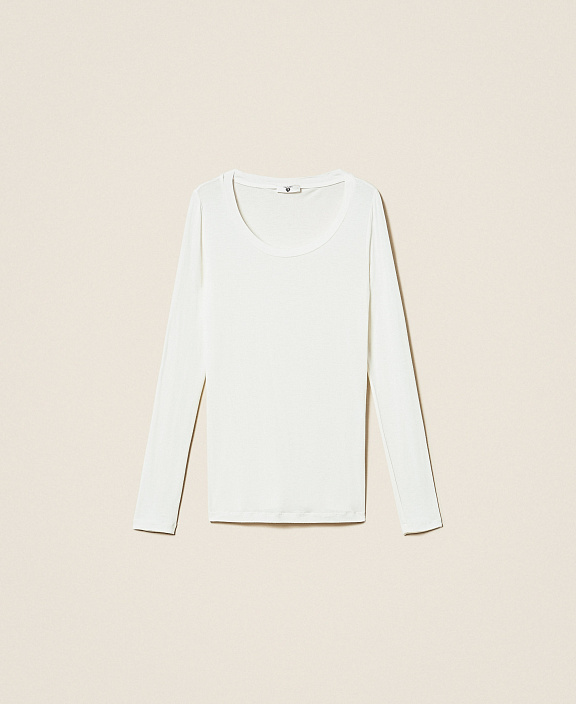 Лонгслив из тонкого трикотажа