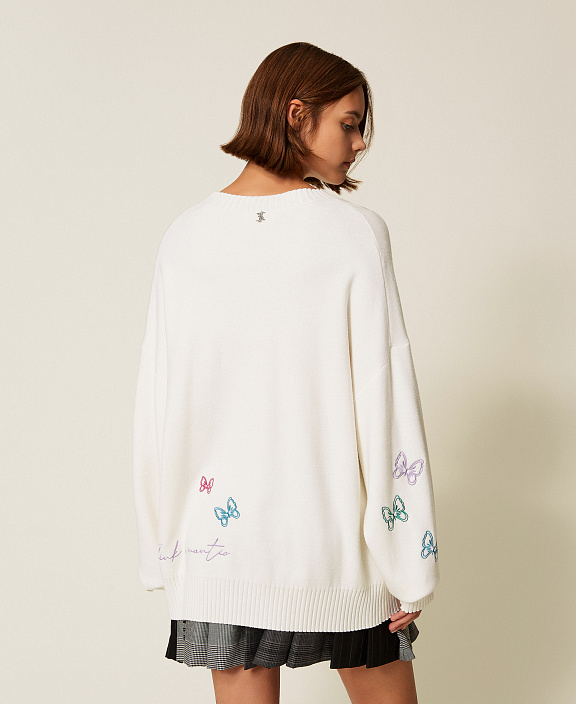 Джемпер MYFO с разноцветной вышивкой