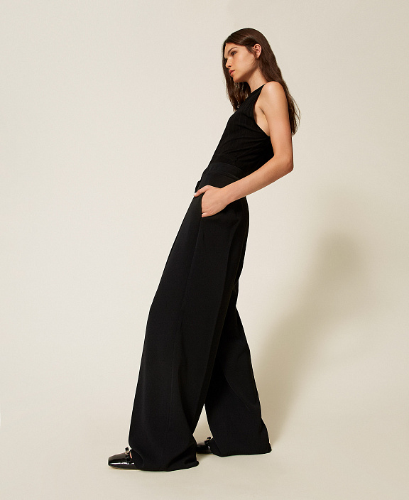 Брюки палаццо на кулиске