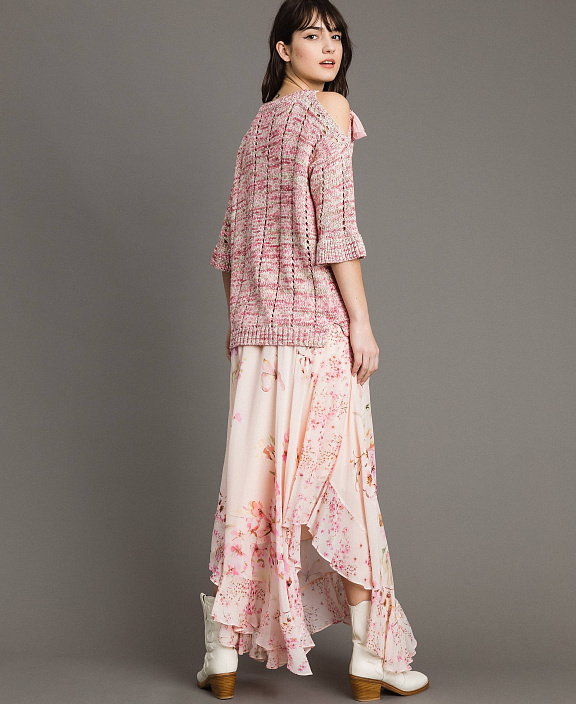 Джемпер с лентами