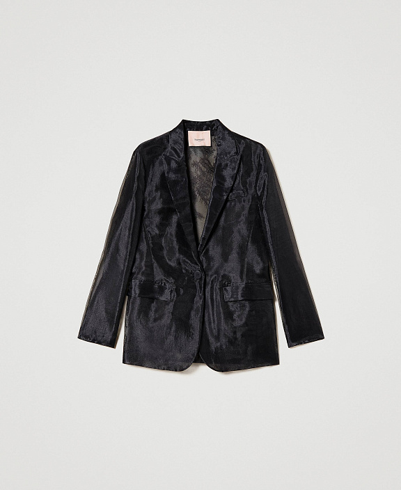 Блейзер из органзы и кружева