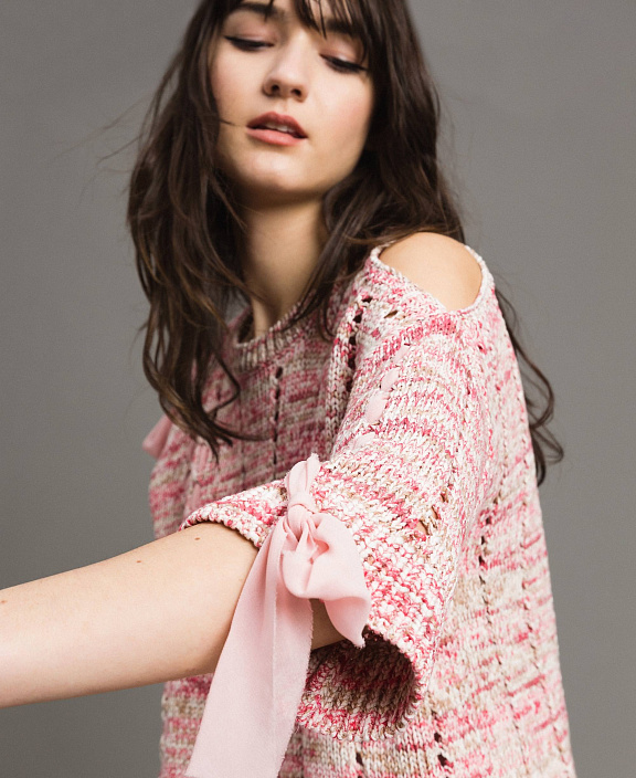 Джемпер с лентами