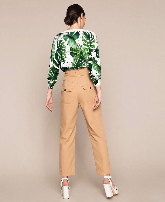 Брюки с поясом