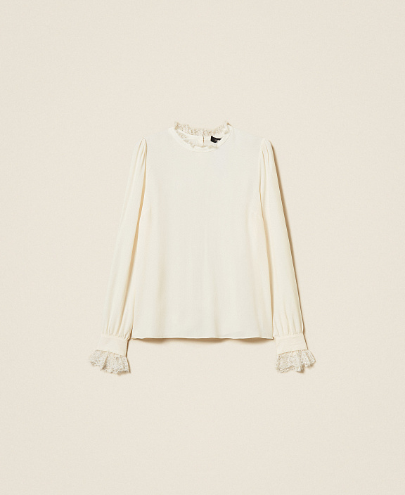 Блузка из полушелкового крепдешина