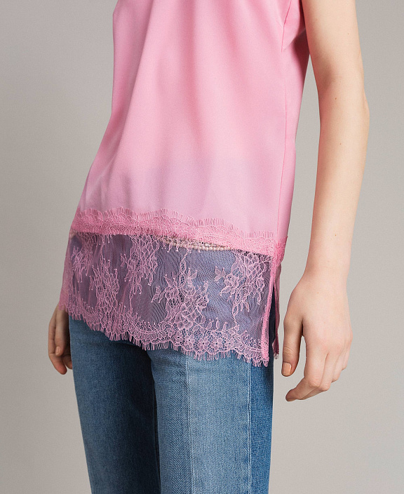 Топ с кружевом