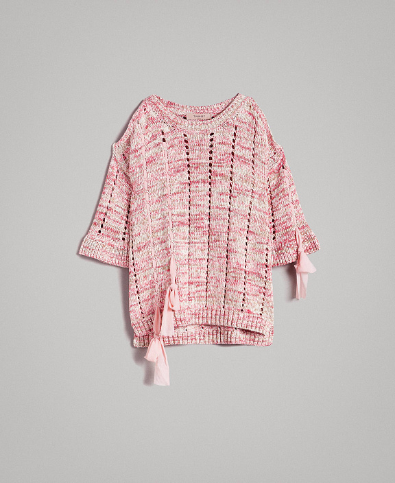 Джемпер с лентами