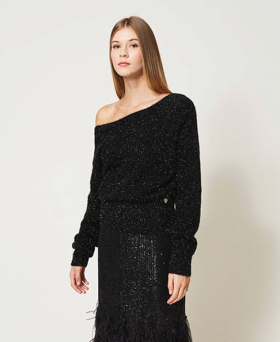 Свитер с люрексом