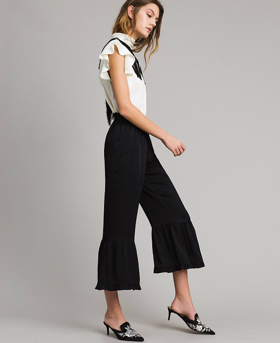 Кюлоты с оборками