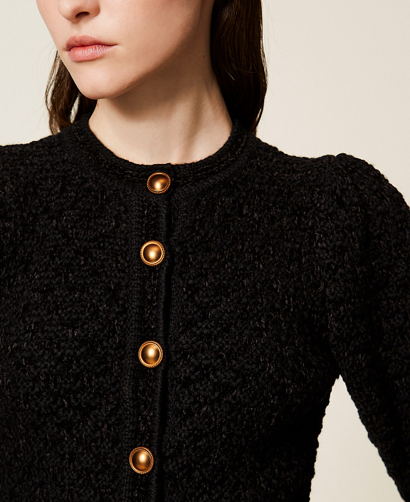 Жакет из жаккардового трикотажа