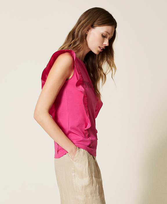 Футболка с воланами