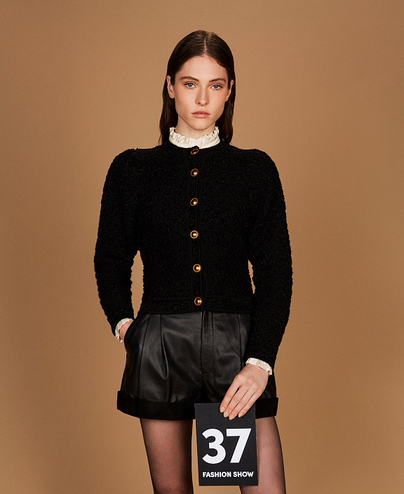 Жакет из жаккардового трикотажа