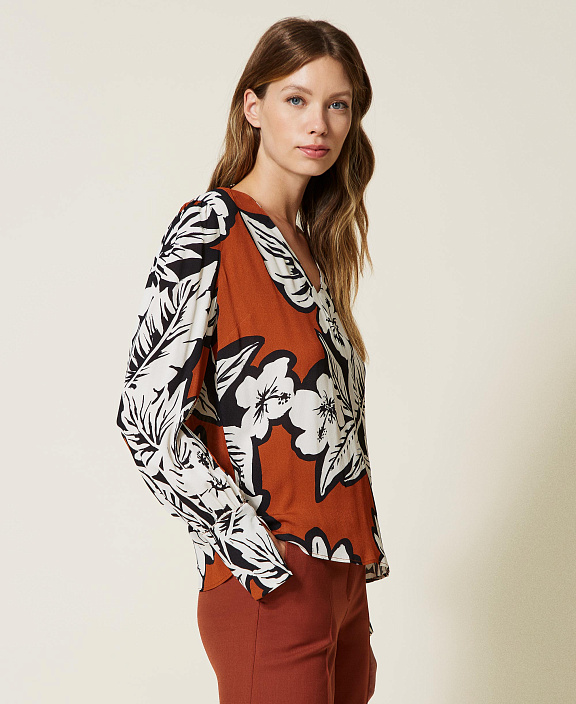 Блуза с принтом