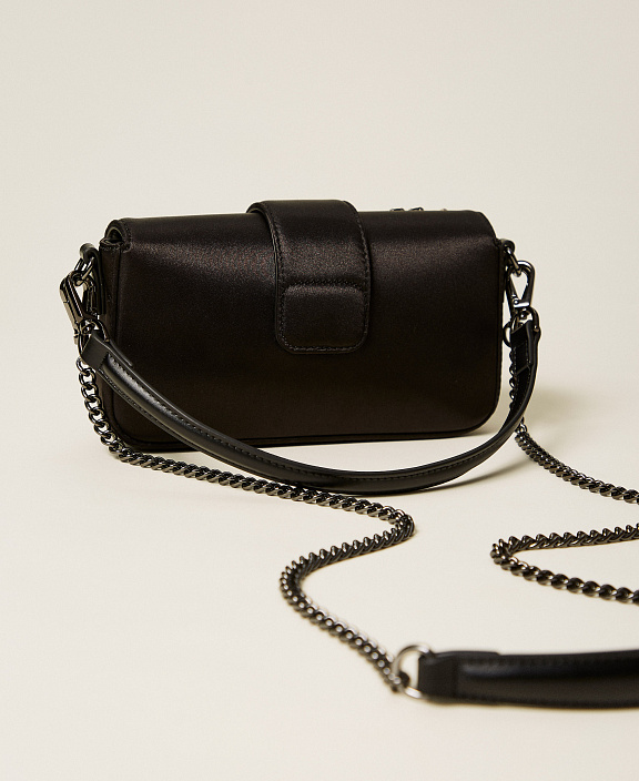 Сумка через плечо Amie (АМИ) из атласа со стразами