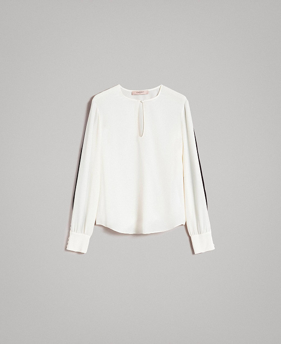 Блуза из смесового шелка