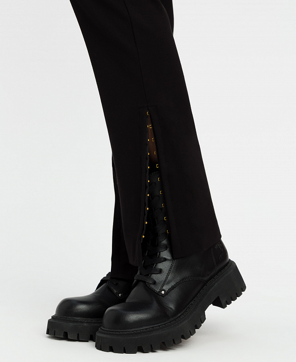 Брюки клеш с разрезами