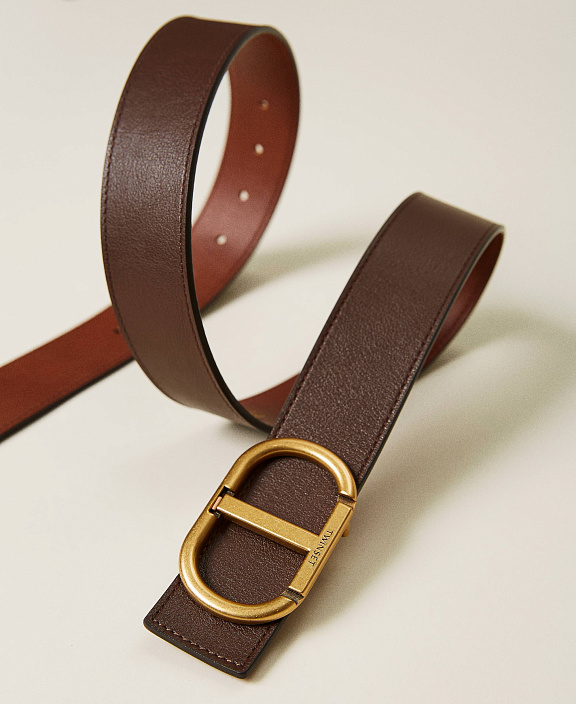 Двусторонний кожаный ремень