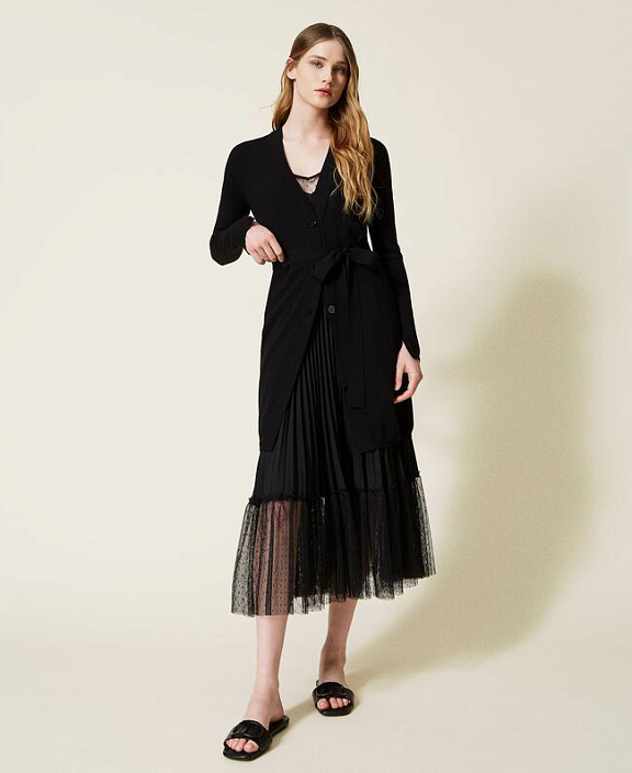 Кардиган с поясом