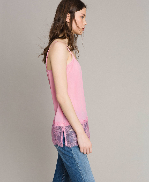 Топ с кружевом